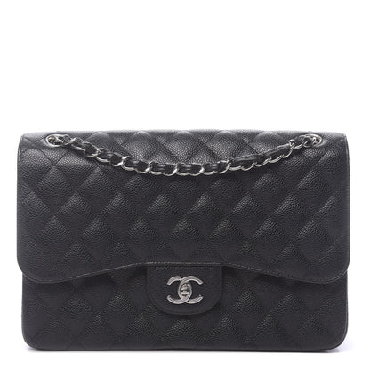 Chanel Caviar Quilted Jumbo Double Flap Black 1 of 11