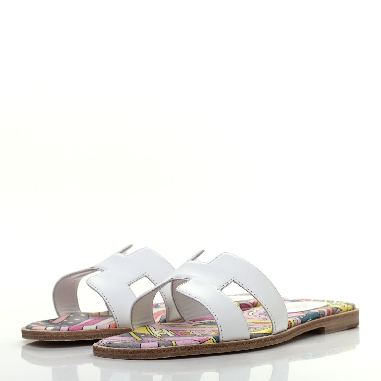 Faubourg Rainbow Oran Sandals 36 White Multicolore