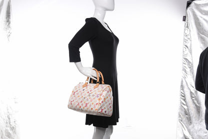 Louis Vuitton Watercolor Aquarelle Speedy 30 White 3 of 19