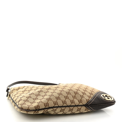 Gucci Monogram Medium New Britt Hobo Dark Brown 4 of 10