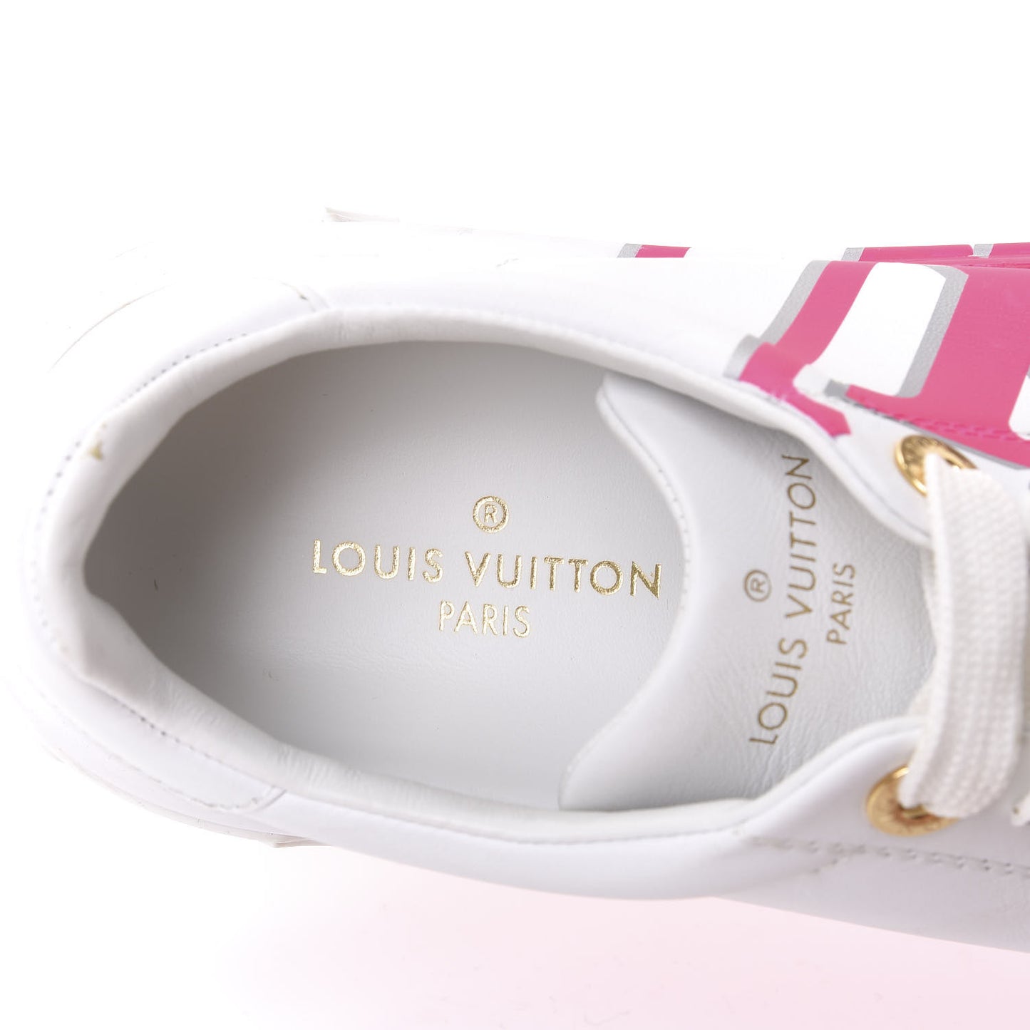 Monogram Time Out Sneakers 36 White Rose