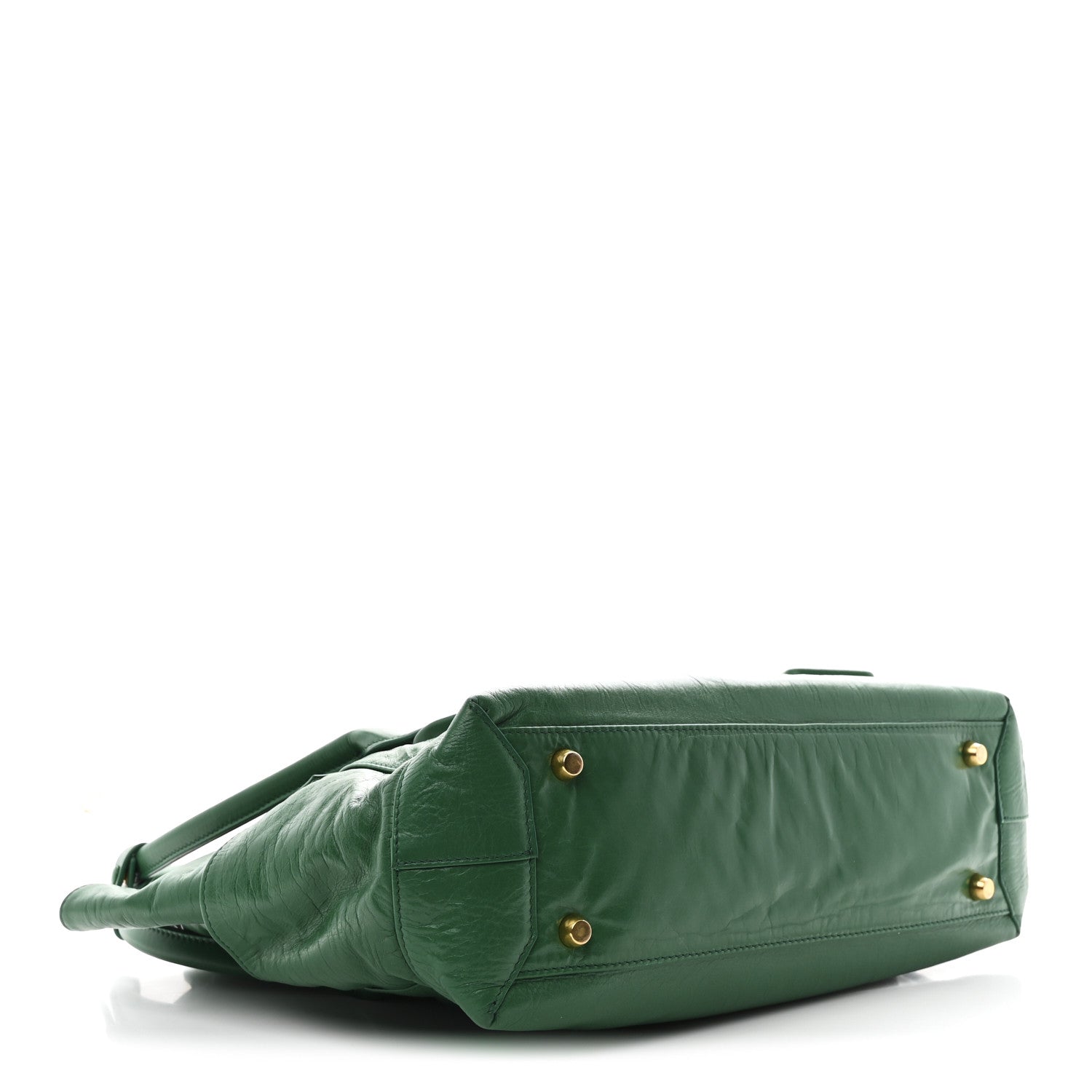 Bottega Veneta Paper Calfskin Maxi Intrecciato Medium Arco Slouch Racing Green 4 of 10