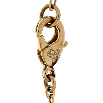 Chanel Pearl CC Logo Drop Necklace Gold 5 of 5