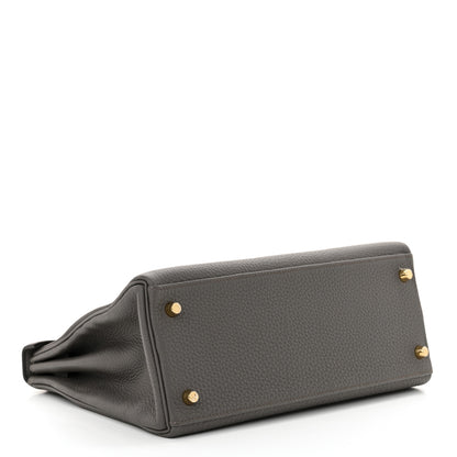 Hermes Togo Kelly Retourne 28 Etain 4 of 11