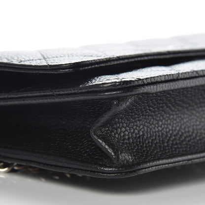 Chanel Caviar Quilted Wallet On Chain WOC Black 9 of 11