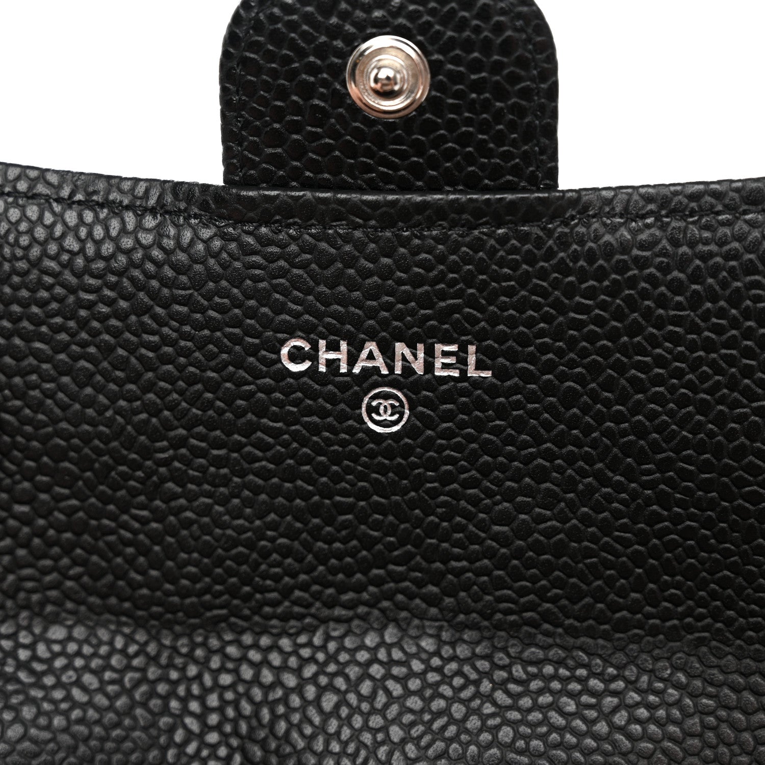 Chanel Caviar Quilted Large Gusset Flap Wallet Black 6 of 8
