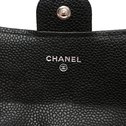 Chanel Caviar Quilted Large Gusset Flap Wallet Black 6 of 8
