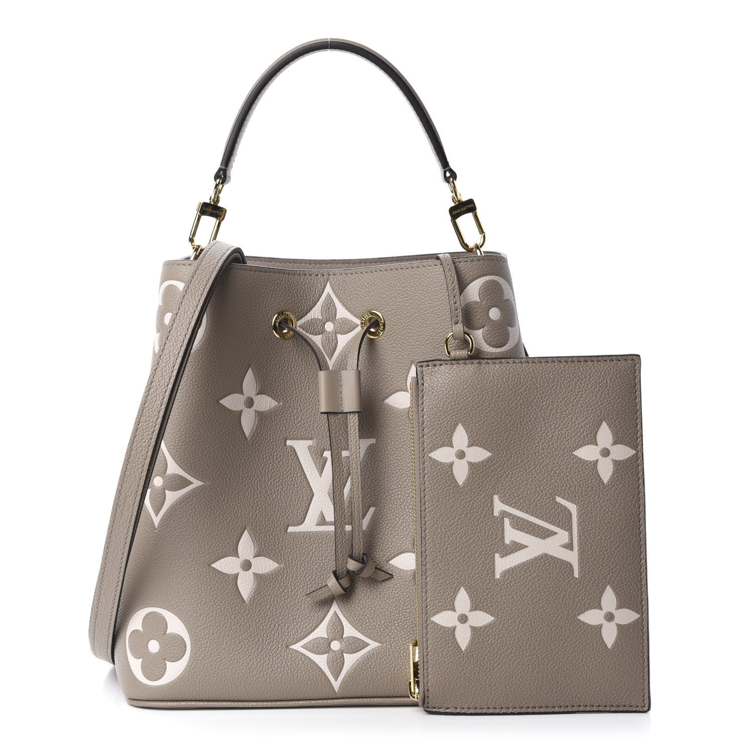 Louis Vuitton Empreinte Monogram Giant Neonoe MM Tourterelle Creme 1 of 12
