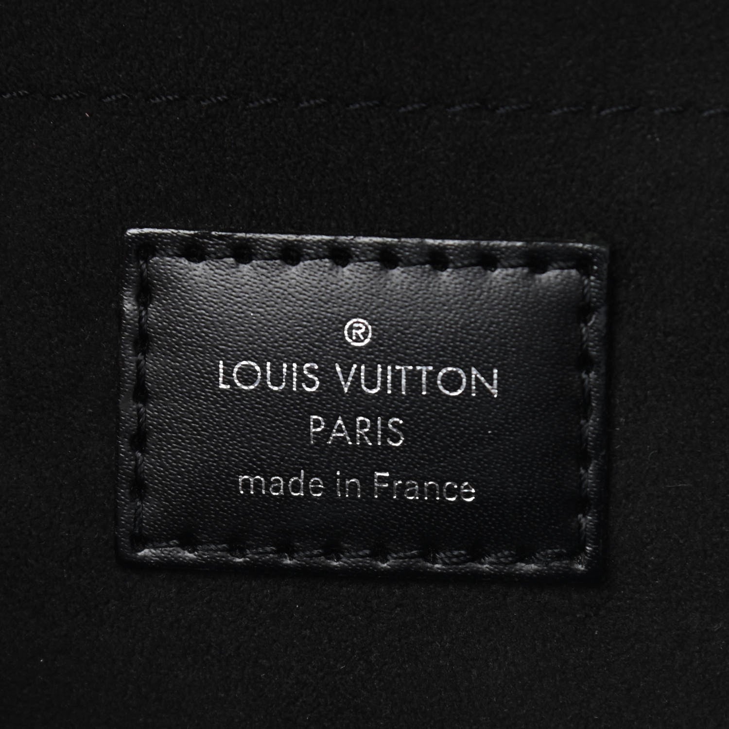 Louis Vuitton Epi Montaigne Clutch Black 6 of 8