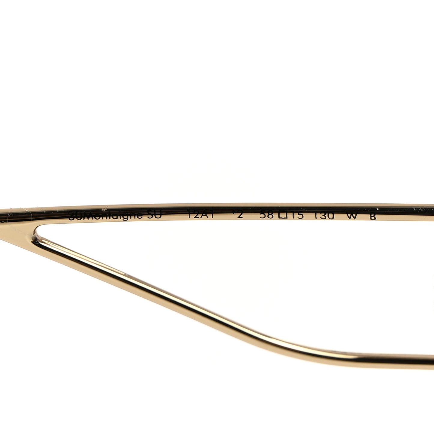Acetate Square 30 Montaigne Sunglasses Black Gold