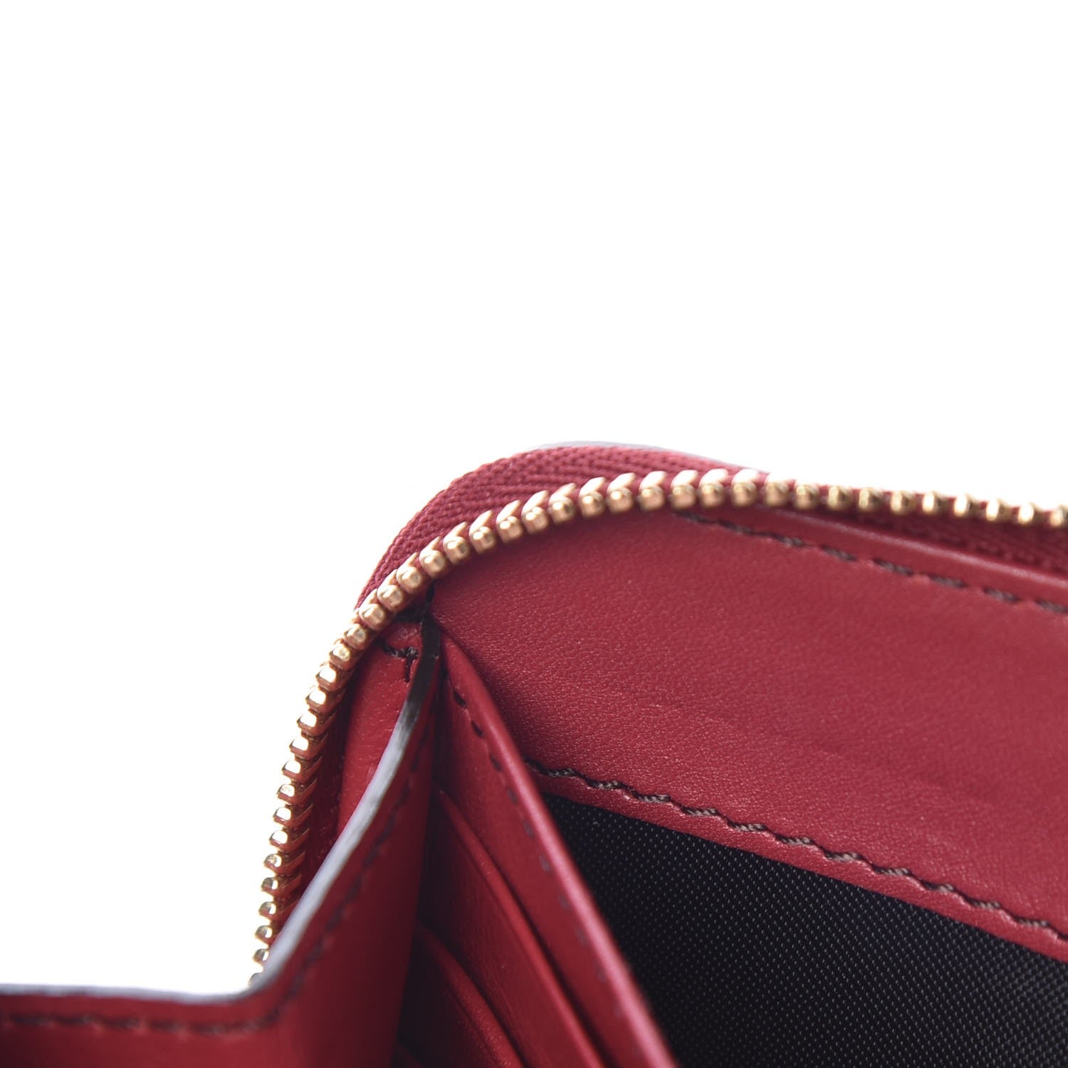 Burberry Calfskin House Check Elmore Zip Around Wallet Russet Red 8 of 8