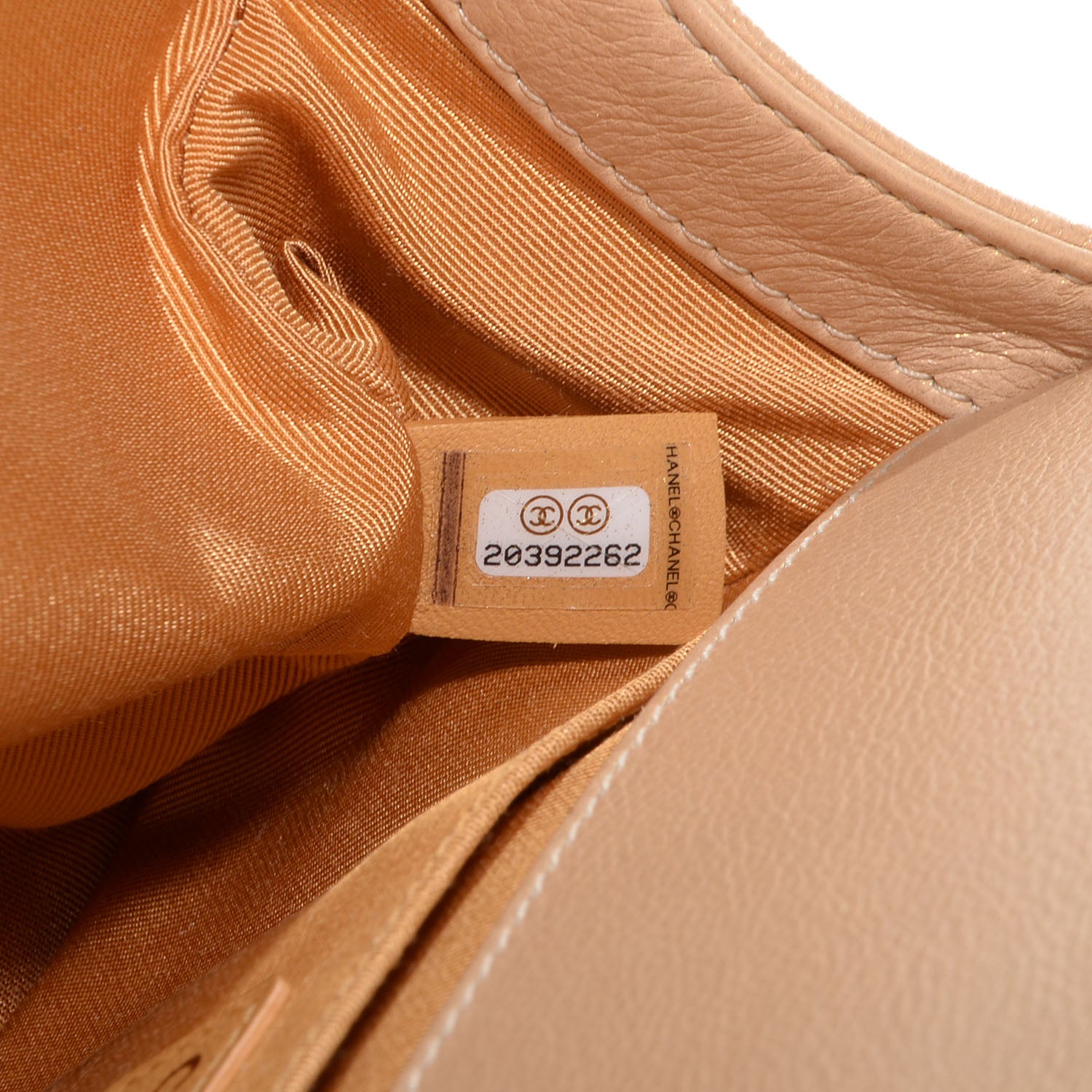 Chanel Pearl Calfskin Medium Boy Flap Gold 9 of 9