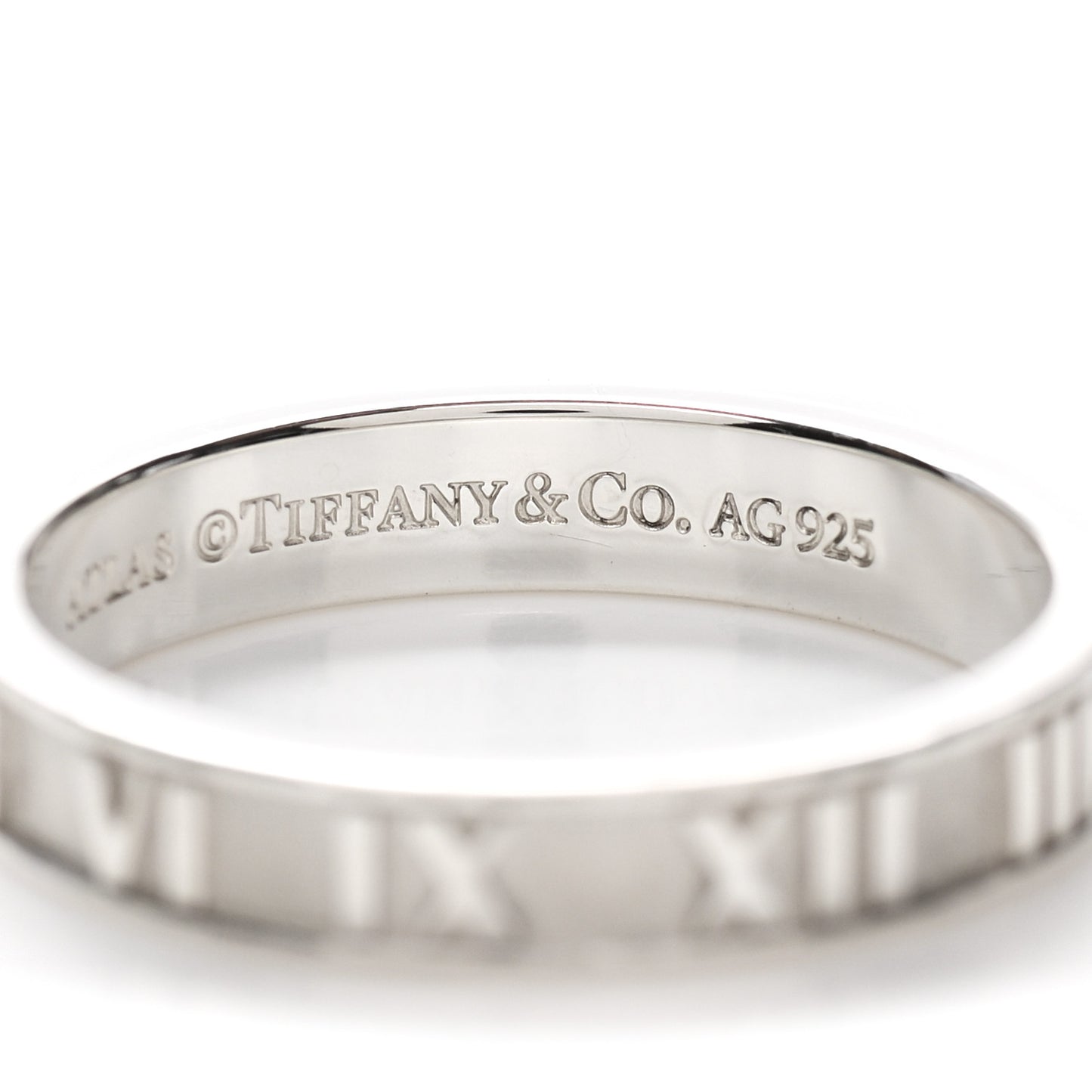 Sterling Silver Narrow Atlas Ring 62 9.25
