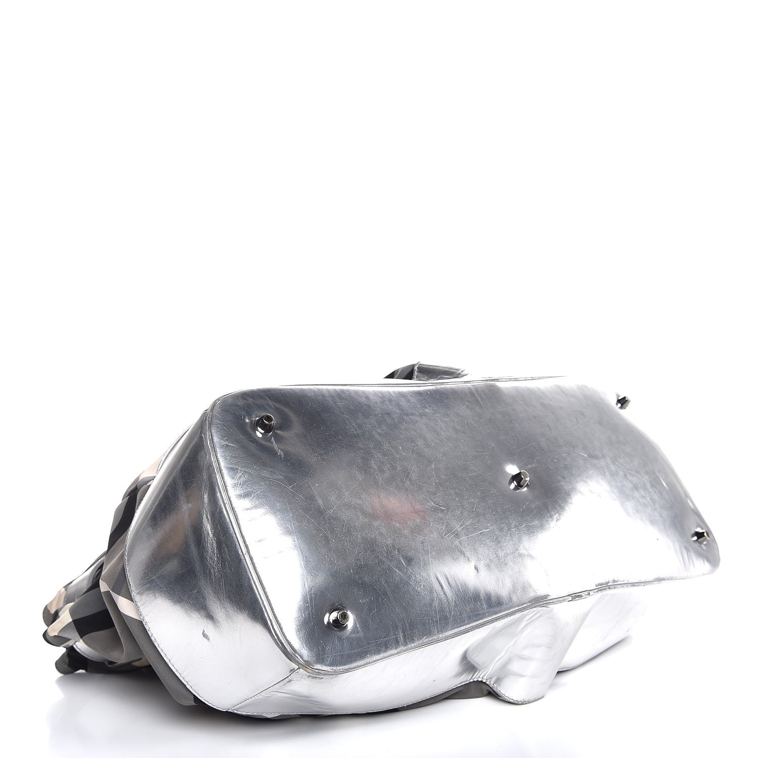 Burberry Nylon Beat Check Lowry Silver 4 of 27