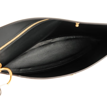 Celine Palmelato Calfskin Curved Evening Clutch White 5 of 8