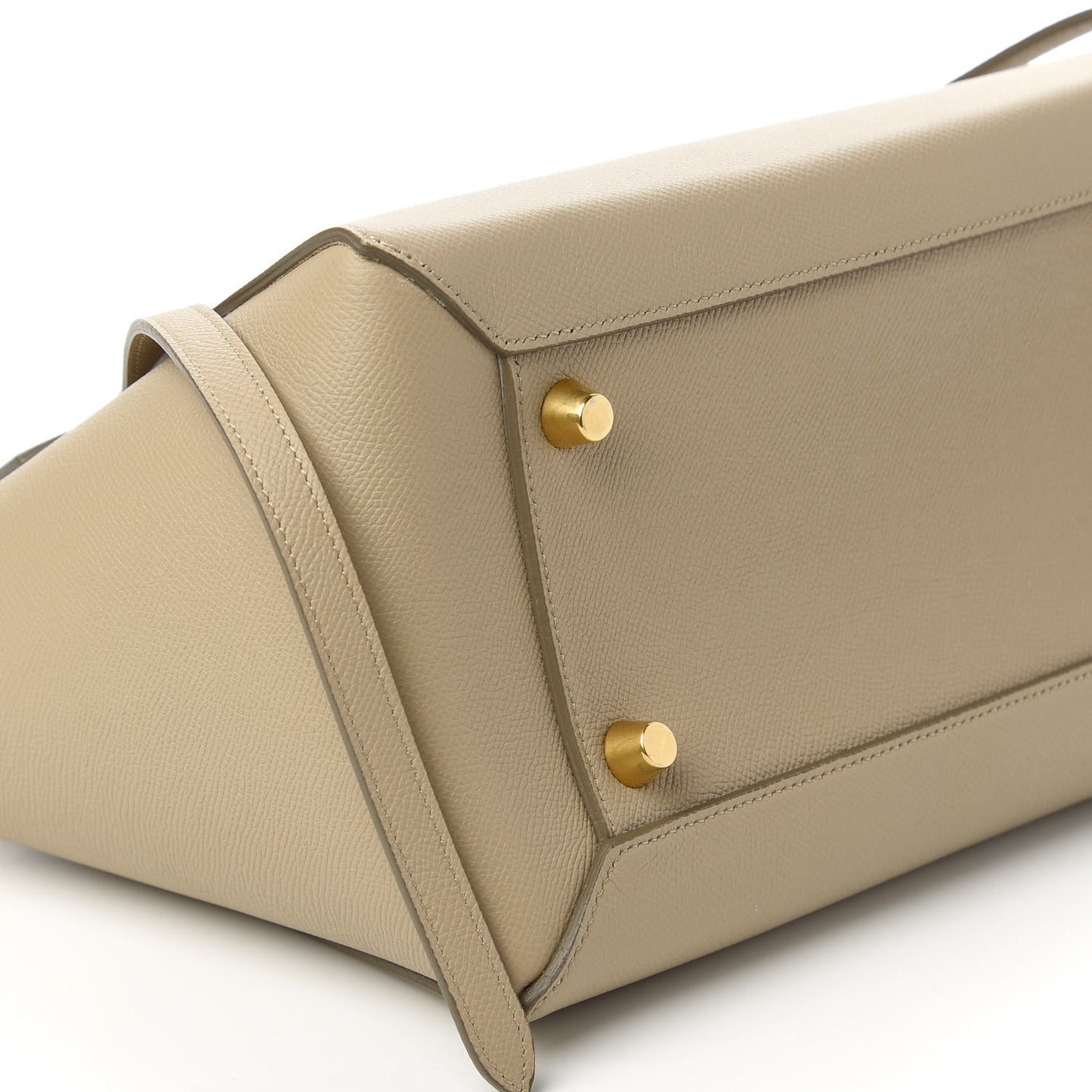 Grained Calfskin Mini Belt Bag Light Taupe