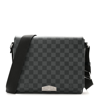 Louis Vuitton Damier Graphite District PM 1 of 9