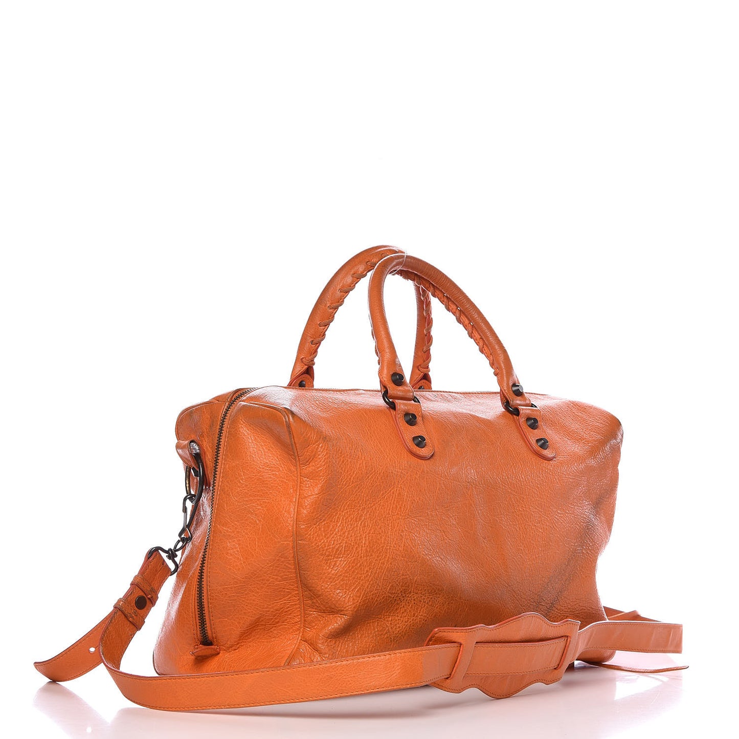 Agneau Classic Hardware Polly Tangerine