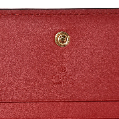 Gucci GG Supreme Monogram Blooms Card Case Beige Blue Navy Hibiscus Red 6 of 7