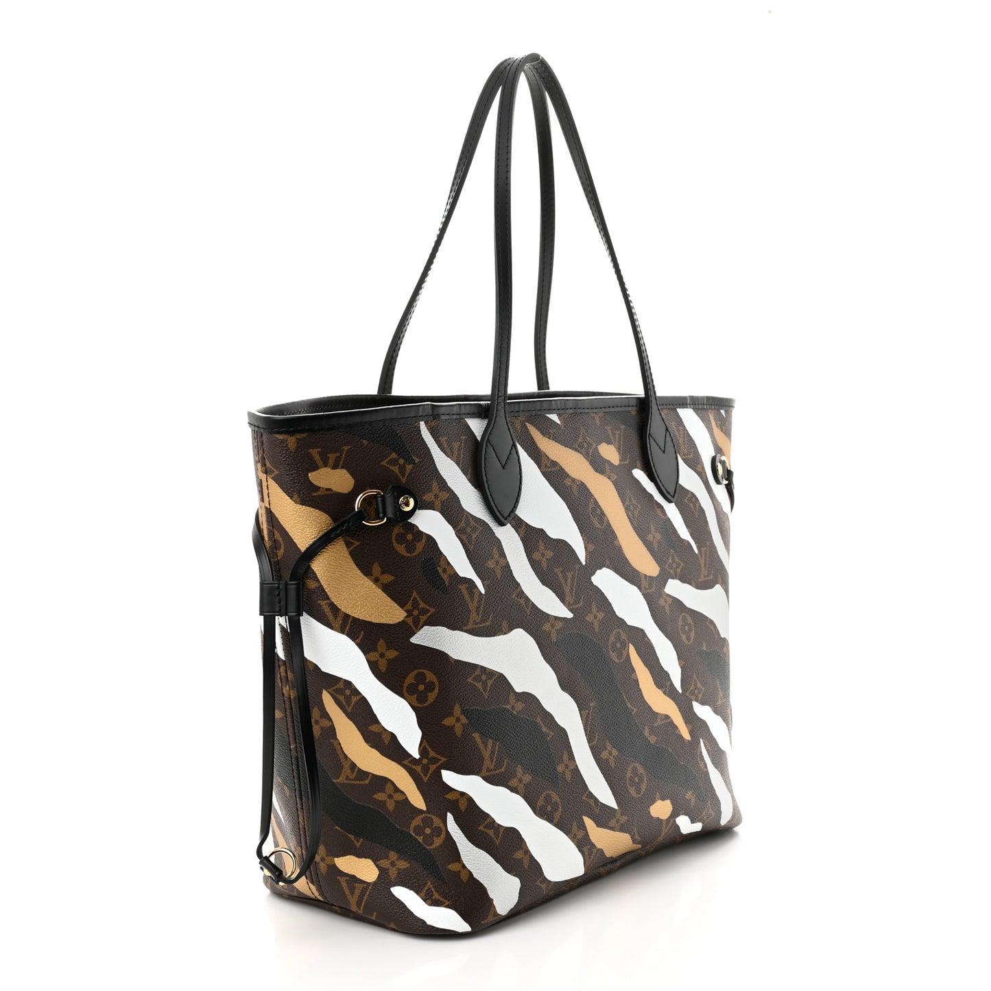 X LOL Monogram Neverfull MM Gold Silver
