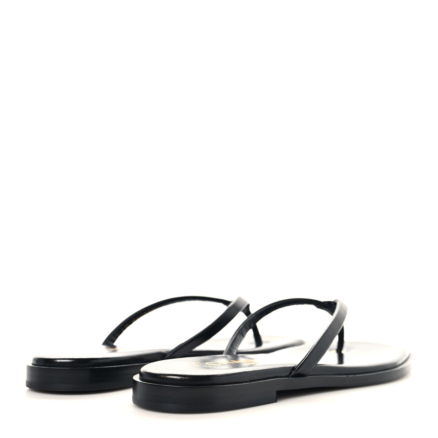 Chanel Goatskin CC Times Square Thong Sandals 39 Black 11 of 20
