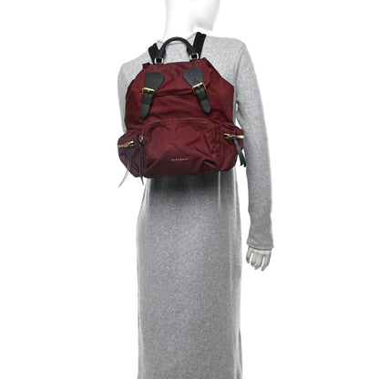 Burberry Nylon Medium Rucksack Backpack Burgundy Red 2 of 11