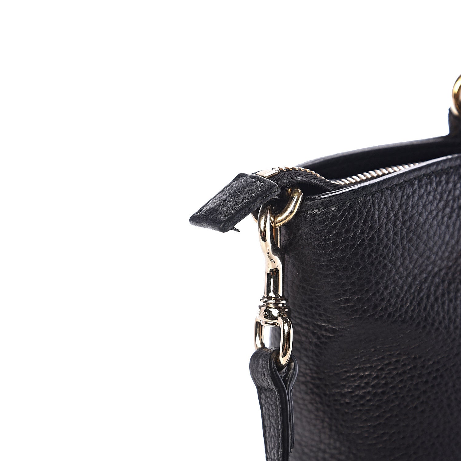 Gucci Pebbled Calfskin Small Soho Top Handle Bag Black 10 of 14