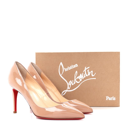 Christian Louboutin Patent Pigalle 85 Pumps 38.5 Nude 8 of 8