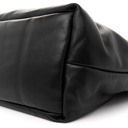 Saint Laurent Lambskin Wide Puffer Tote Black 10 of 10
