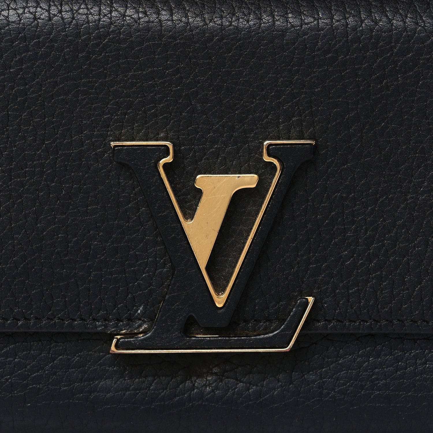 Louis Vuitton Taurillon Capucines Wallet Black 7 of 8