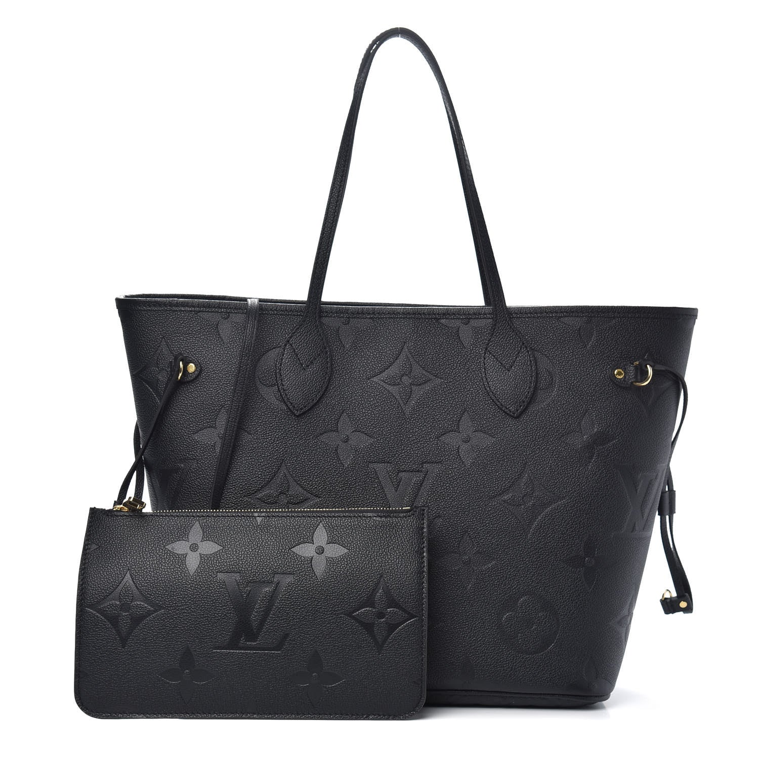 Louis Vuitton Empreinte Monogram Giant Neverfull MM Black 1 of 10