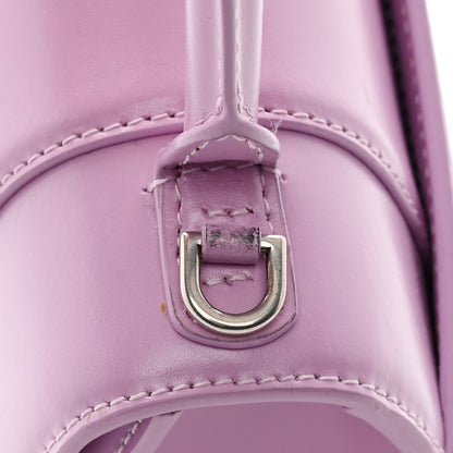 Balenciaga Shiny Box Calfskin Tonal B Small Hourglass Top Handle Bag Lilac 15 of 16