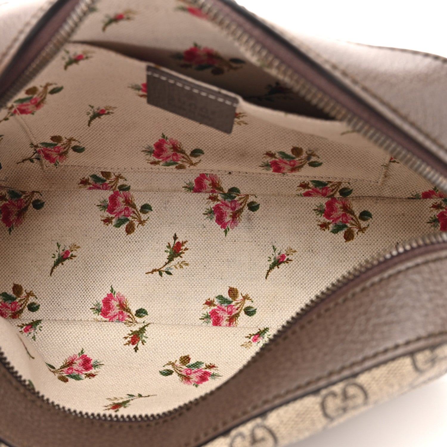 Gucci GG Supreme Monogram Web Neo Vintage Shoulder Bag Beige New Acero Crop 5 of 17