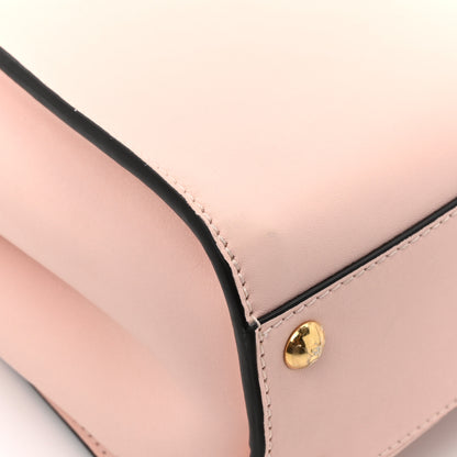 Fendi Vitello Seta Canvas FF Embroidered Mini Peekaboo Iconic Satchel Rosa Confetto 16 of 17