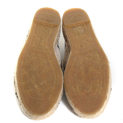 Chanel Canvas Striped CC Espadrilles 38 4 of 6