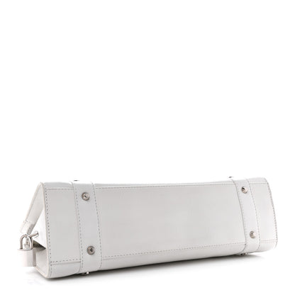 Christian Dior Calfskin Soft Lady Dior East West White 4 of 17