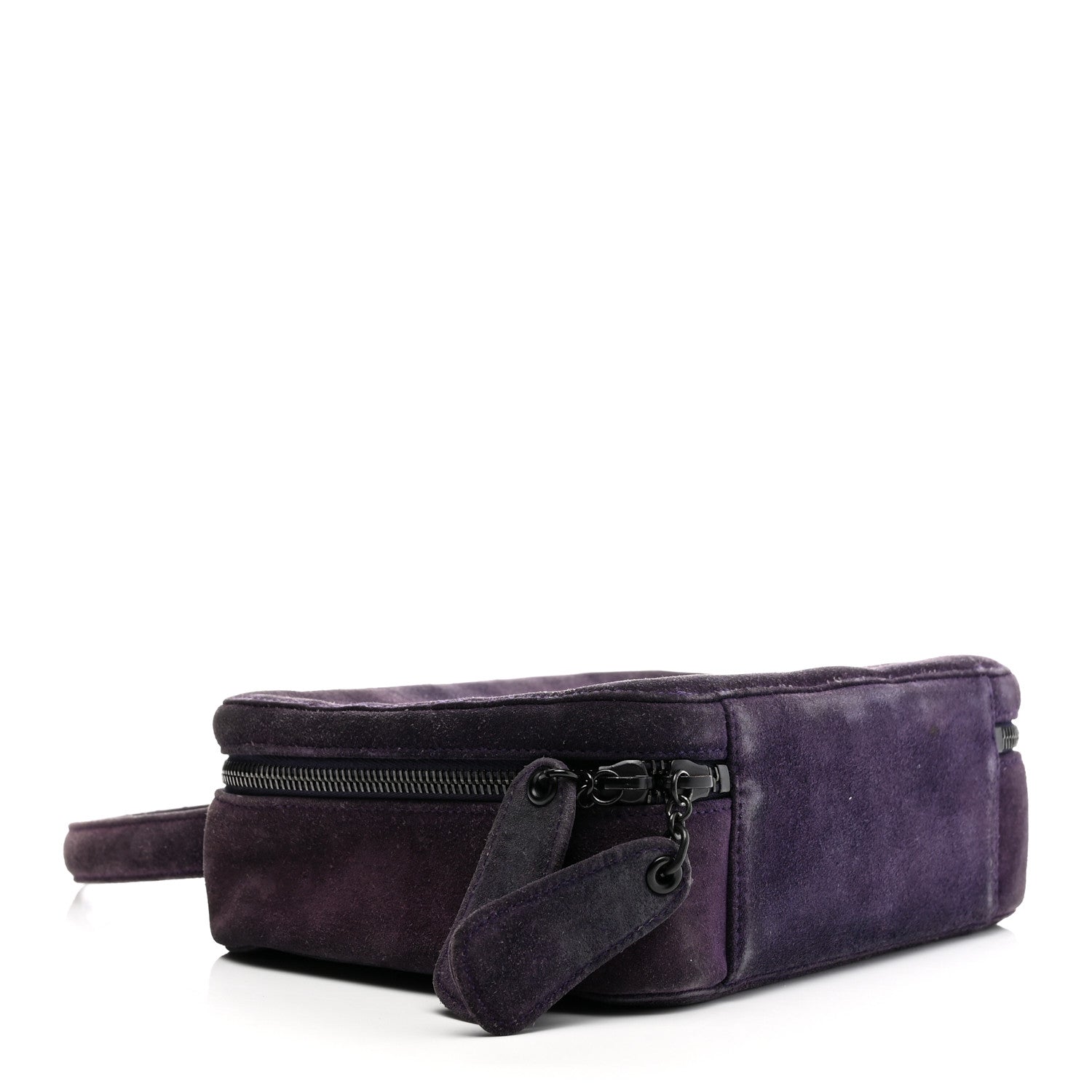 Chanel Suede CC Handbag Bag Purple 3 of 10