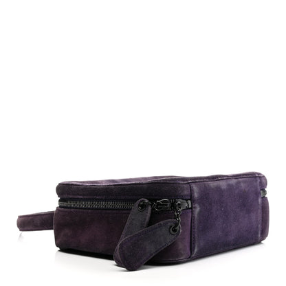 Chanel Suede CC Handbag Bag Purple 3 of 10