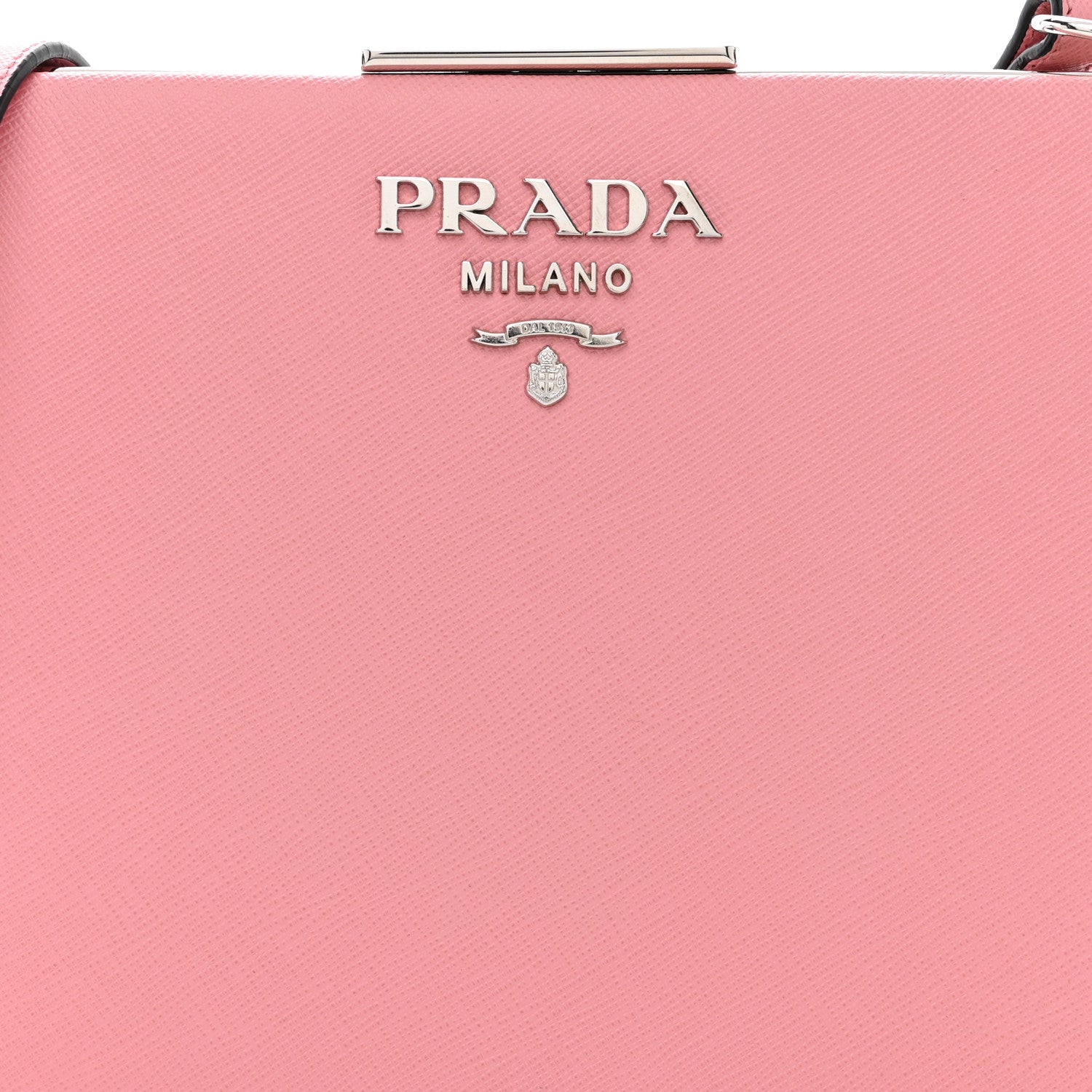 Prada Saffiano City Calf Light Frame Bag Pink 8 of 12