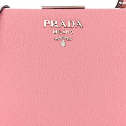 Prada Saffiano City Calf Light Frame Bag Pink 8 of 12