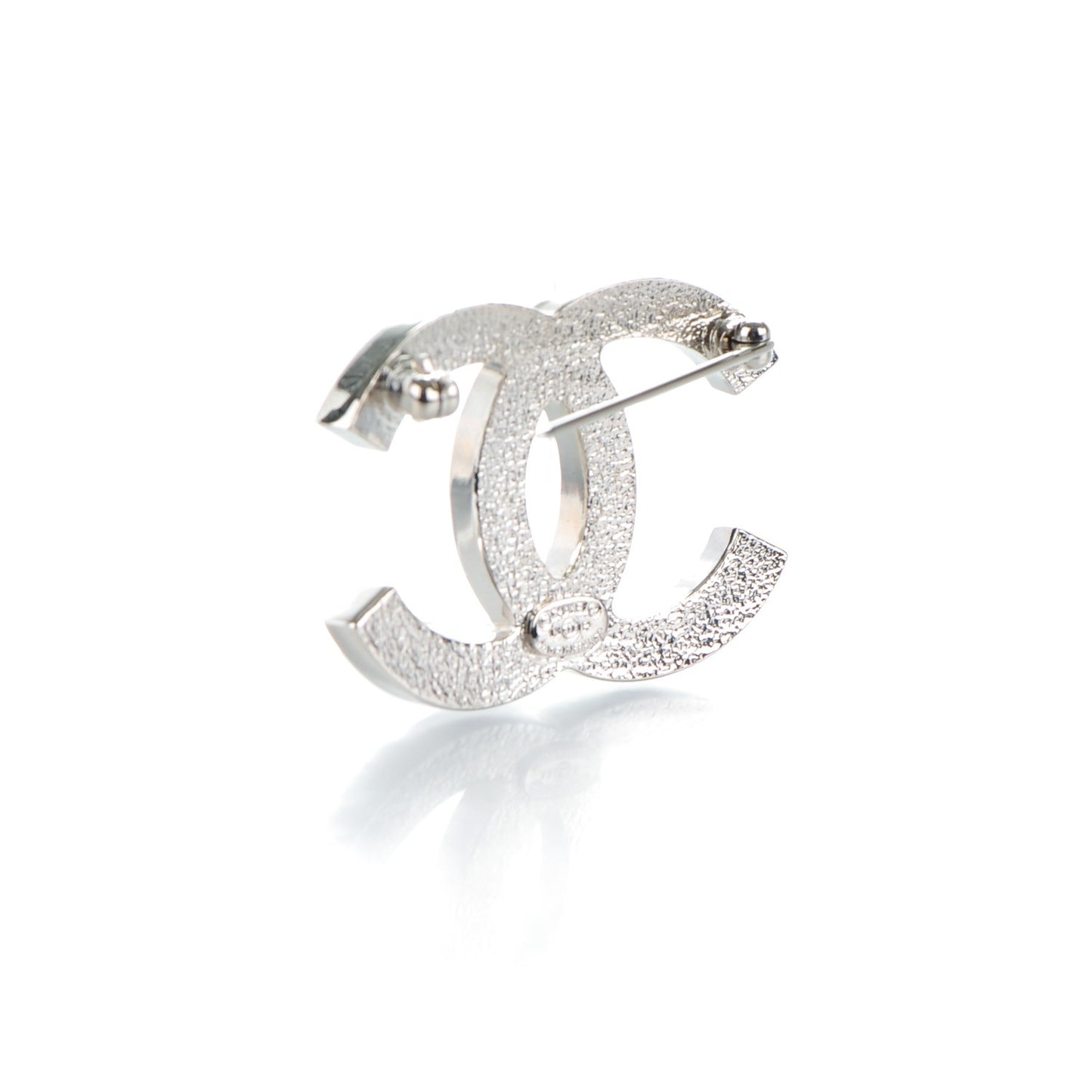 Crystal CC Brooch Silver