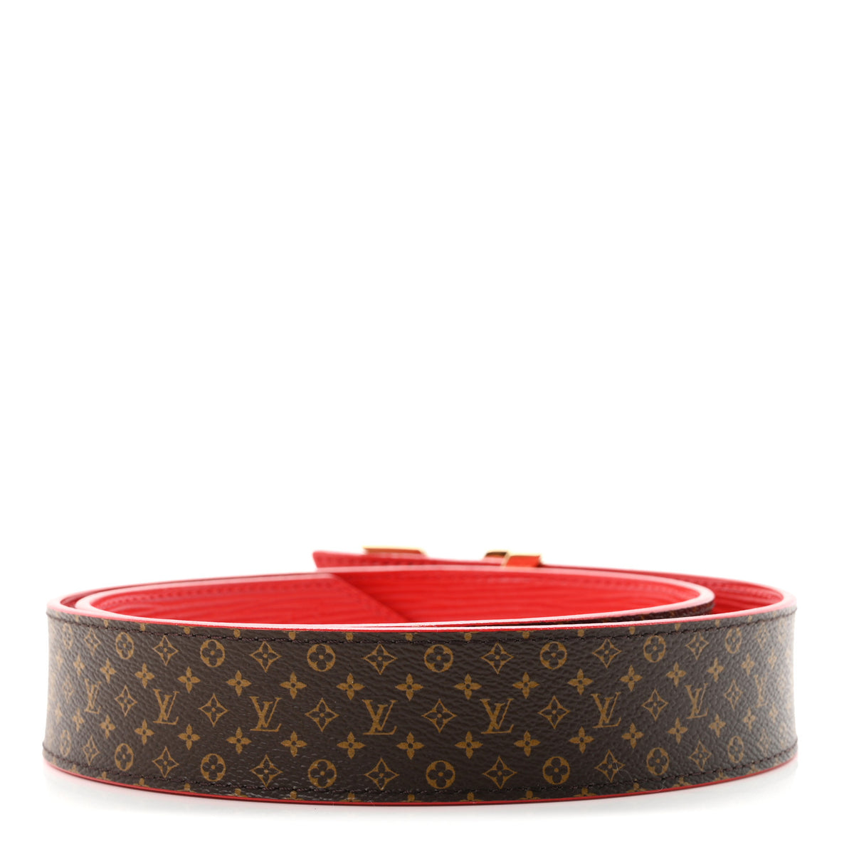 Louis Vuitton Epi 30mm LV Initiales Reversible Belt 80 32 Coquelicot 2 of 6