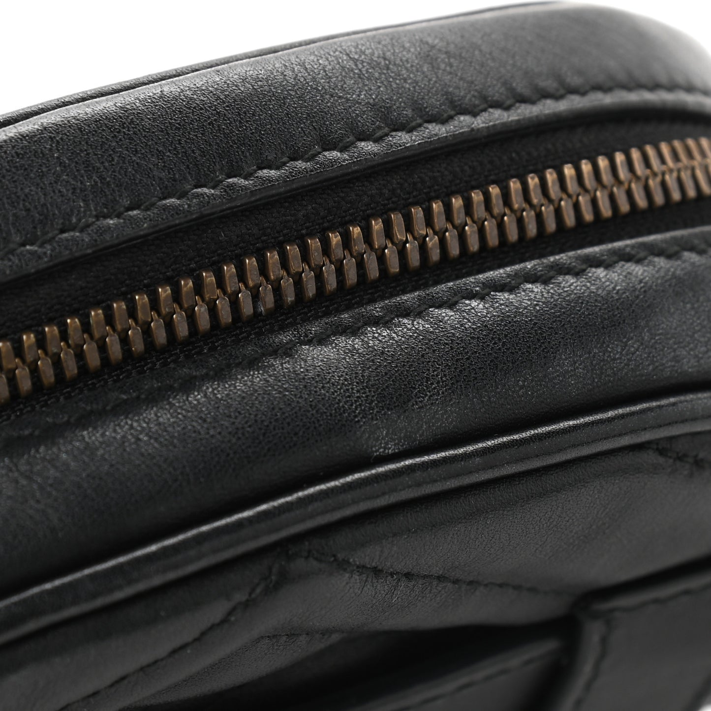 Calfskin Matelasse GG Marmont Belt Bag 85 34 Black