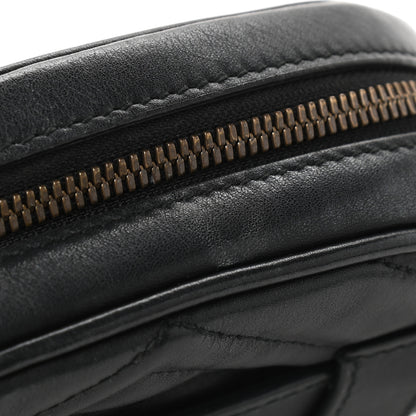 Gucci Calfskin Matelasse GG Marmont Belt Bag 85 34 Black 14 of 14