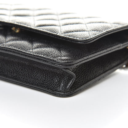 Chanel Caviar Quilted Wallet On Chain WOC Black 11 of 13
