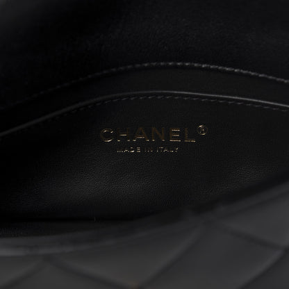 Chanel Shiny Lambskin Small Chain Is More Flap Black 8 of 9