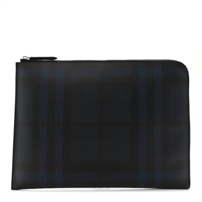 Burberry Grainy Calfskin Document Case Navy Black 1 of 10