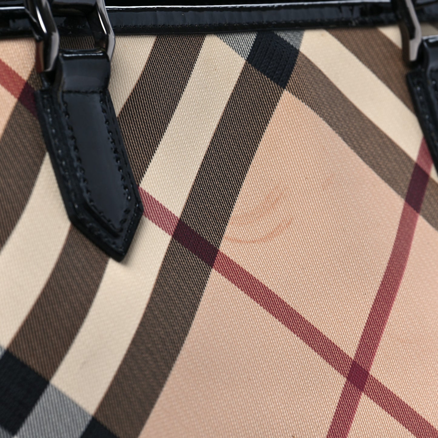 Supernova Check Small Nickie Tote Black
