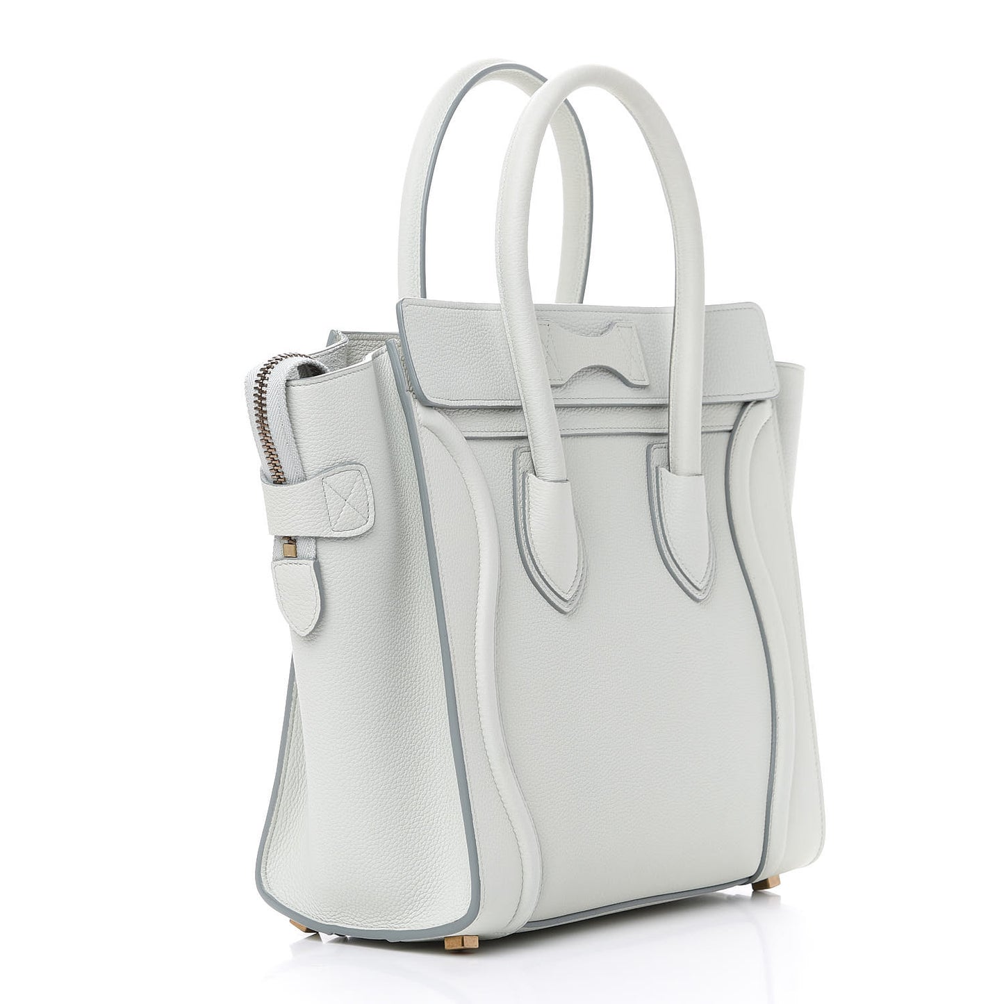 Drummed Calfskin Micro Luggage Jade
