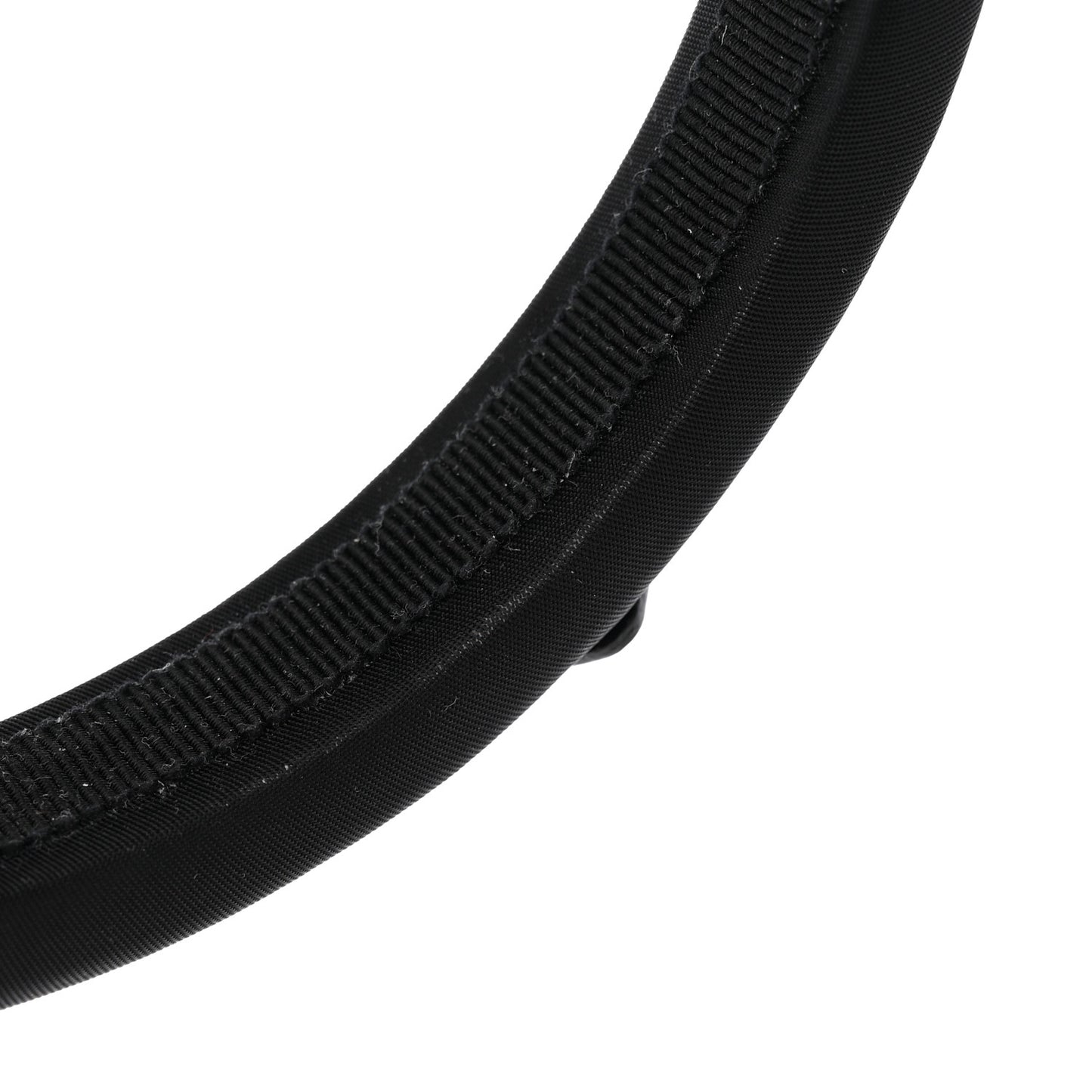 Re-Nylon Triangle Logo Thin Headband Black